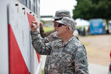 Face painting fun on the Fourth of July in Dallas Fort Worth